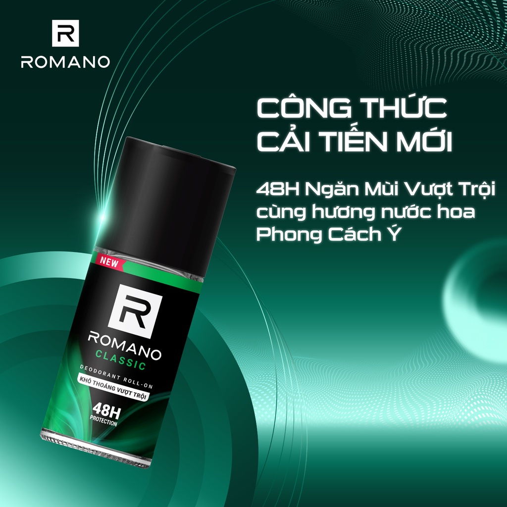 Lăn khử mùi Romano 50ml