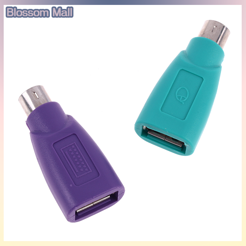 [Blossom] 1Pair Keyboard Mouse PS2 to PS 2 USB Adapter Converter for usb Keyboard Mouse