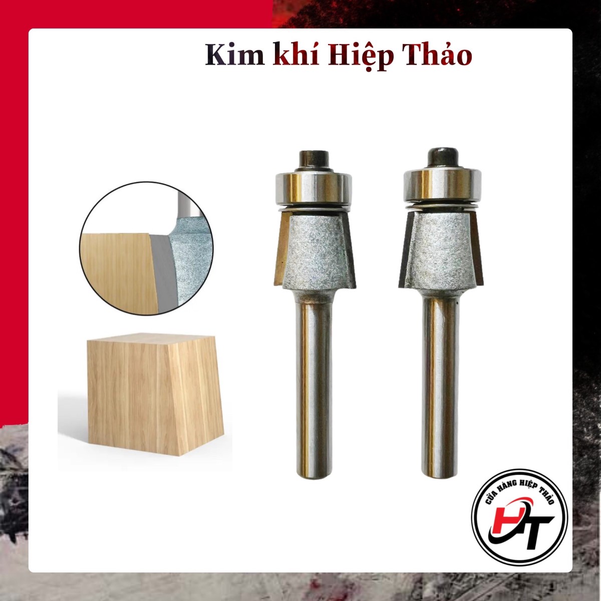 Mũi phay vát mép gọt chỉ máy dán cạnh Xuôi Ngược MSVM-MDC