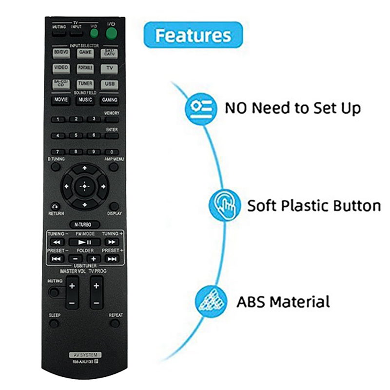 (C G K -AAU135 Remote Control STR-KM3 STR-KM5 AAU136 -MSP7M Power Amplifier Remote Control Replacement