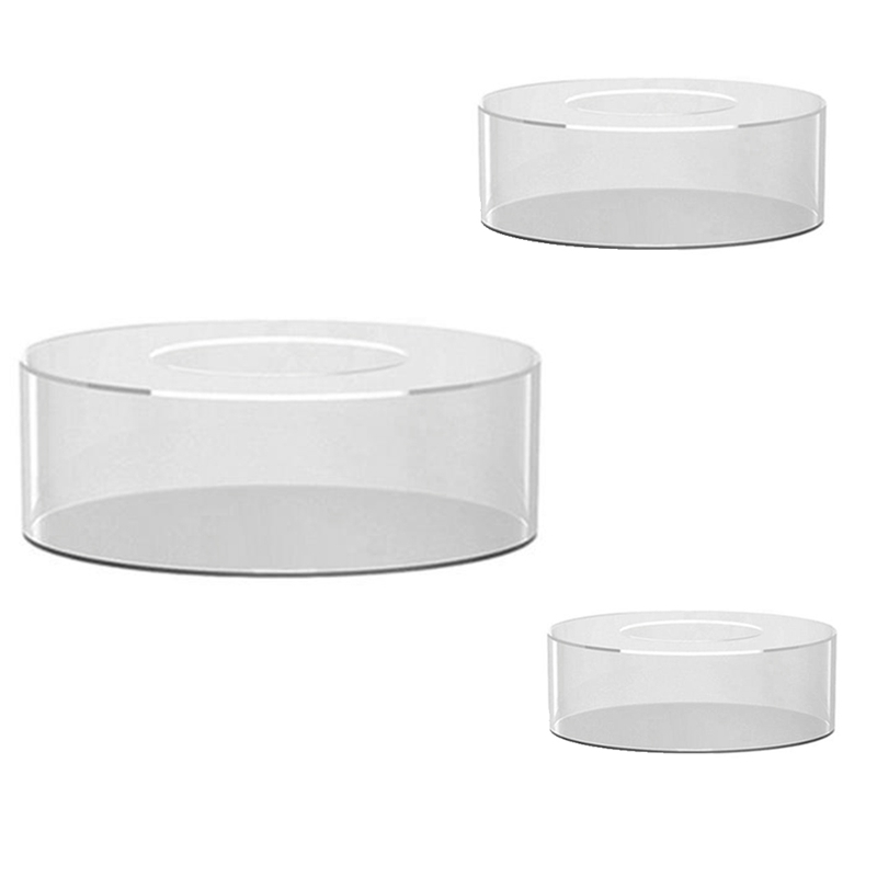 Clear Acrylic Cake Stands, Fillable Cake Box, Round Cake Display Box with Lid, Decorative Centrepiece Box for Wedding
