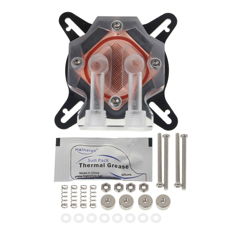 Computer GPU Universal Water Cooling Block Waterblock Liquid Cooler Copper Base