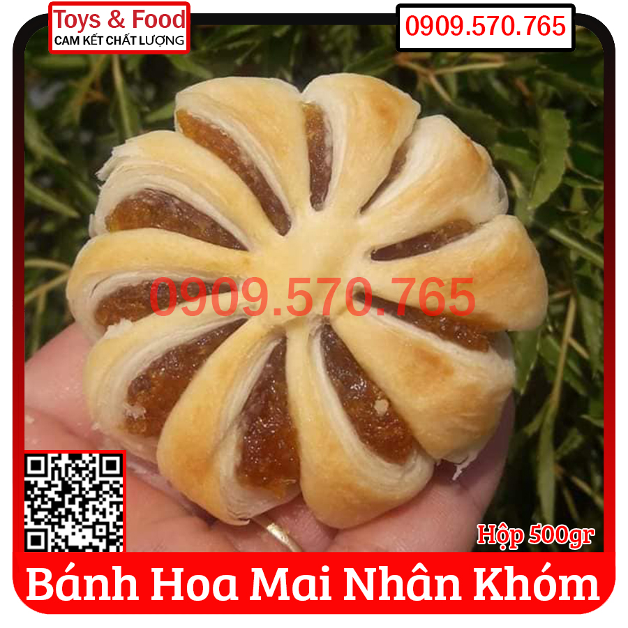 Bánh hoa mai nhân khóm - hộp 500g