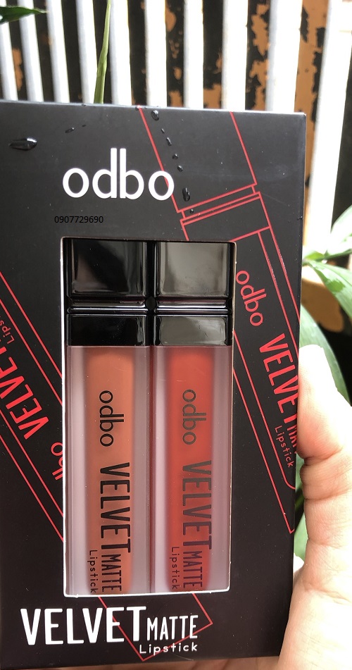 SÉT 2 SON KEM ODBO THÁI LAN (2 TÔNG ĐỎ VÀ CAM HOẶC CAM ĐẤT)