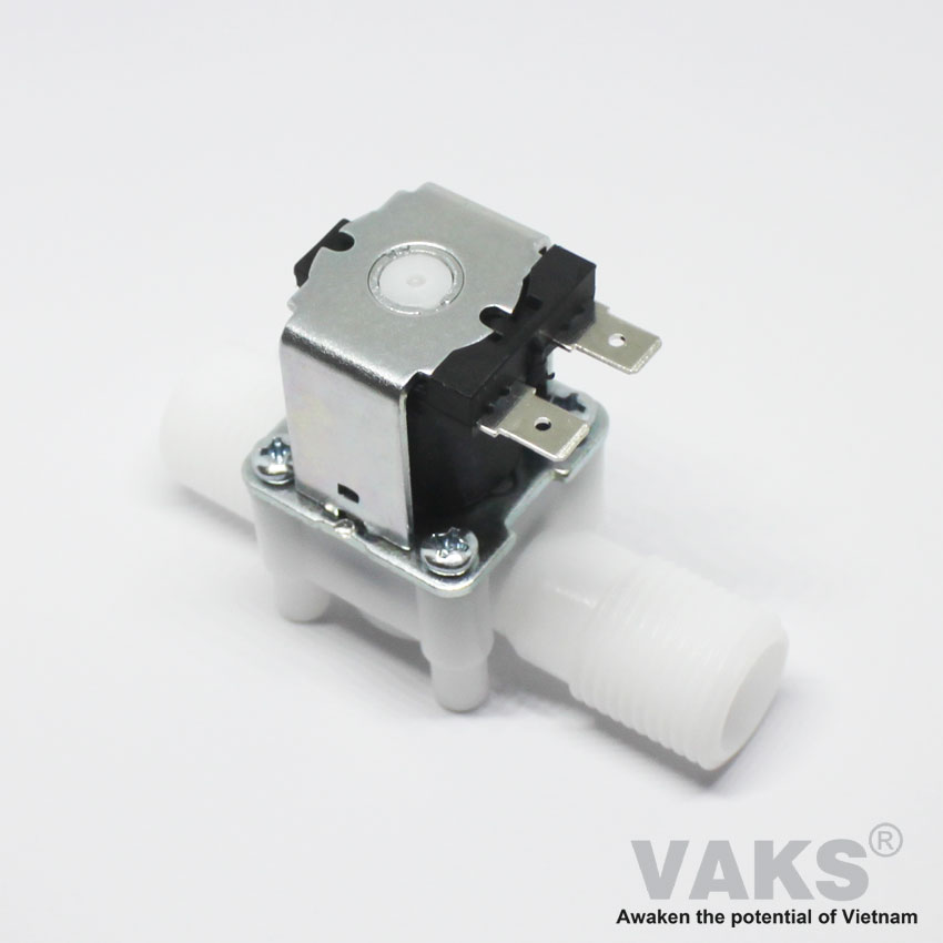 [HCM]Bộ van điện từ phi 21 N/C (Van thường đóng) kèm nguồn 12V 1A: Vcom 21