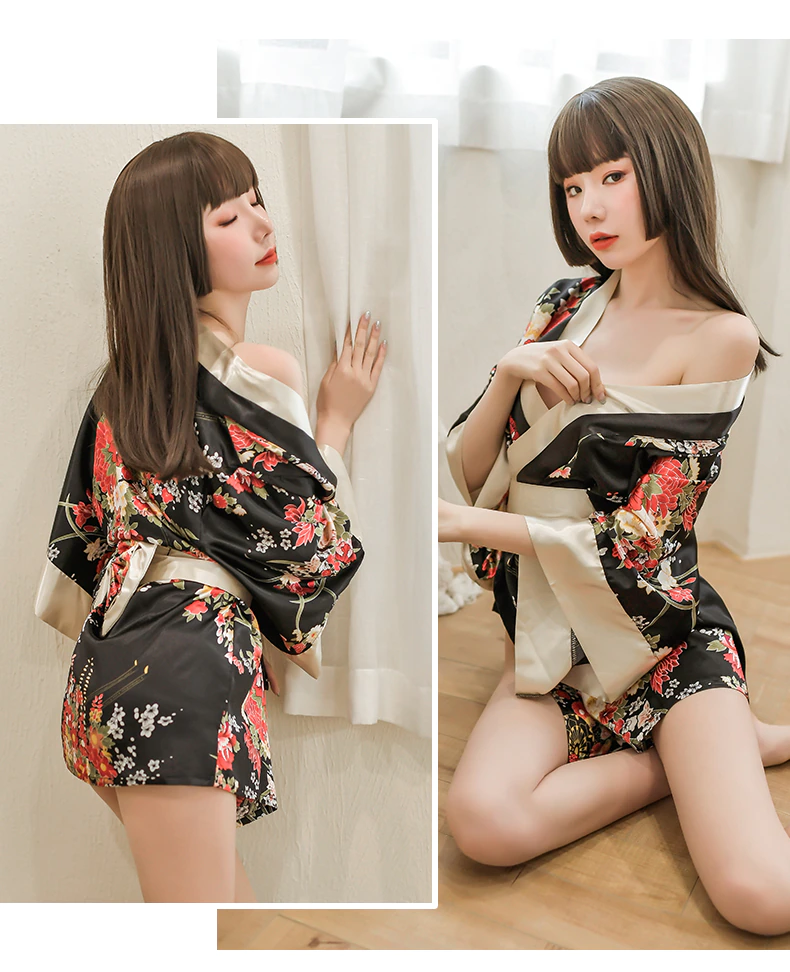 Áo choàng ngủ kimono Nhật Bản