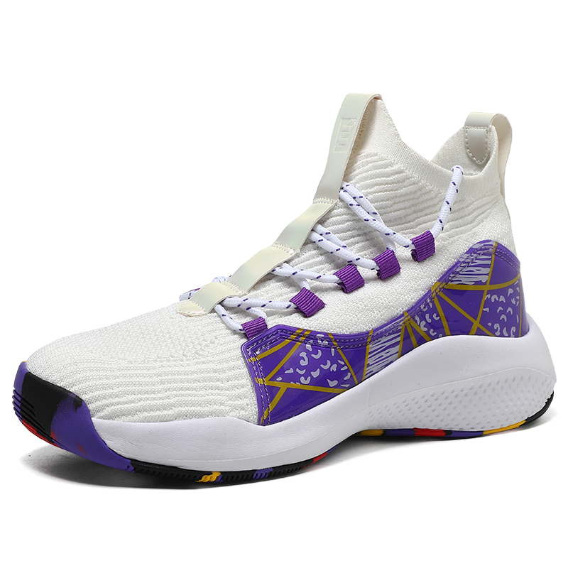 KHTIBPA Basketball Shoes For Men High Top Rubber Wearresistant