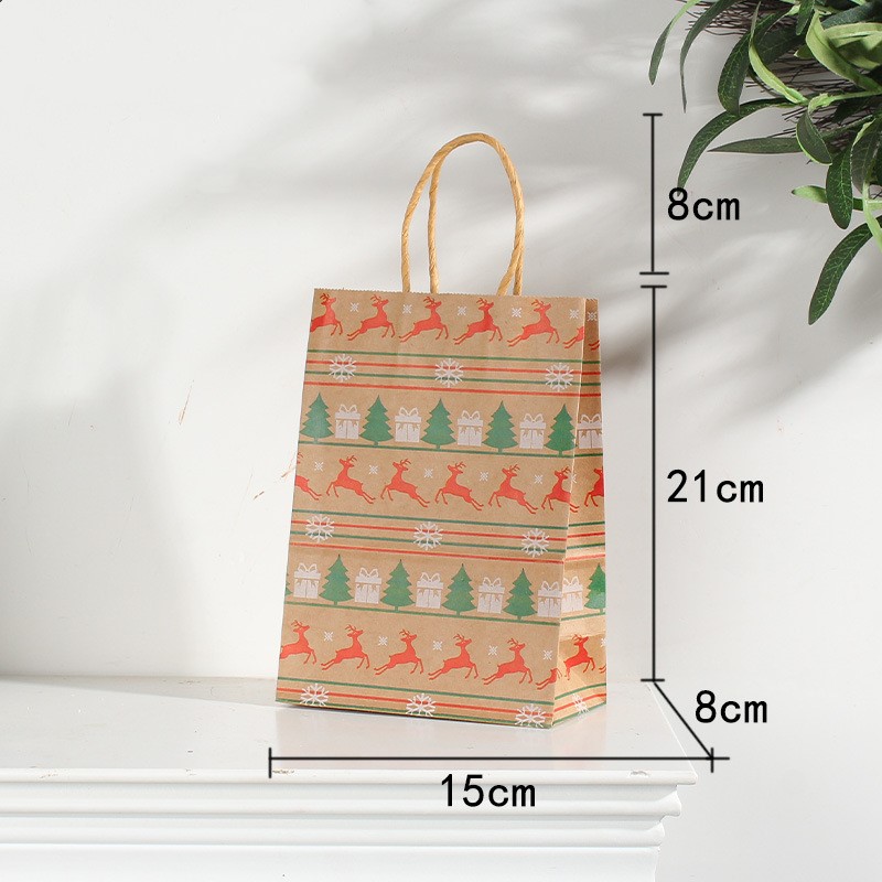 Gift Packing Present Paper Bags Holiday Decoration Christmas Gifts Bags Santa Bag Xmas Tree Bag