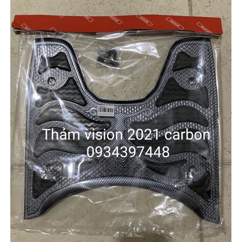 THẢM GÁC CHÂN VISION 2021 CARBON / CROM / INOX