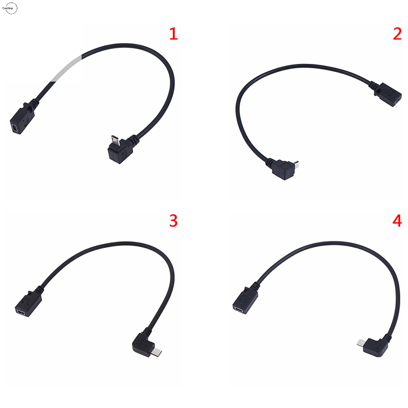 Cjing 90 độ Micro USB nam để Mini USB Nữ adapter chuyển đổi cáp