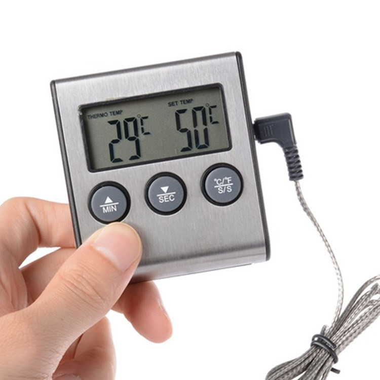 TP700 probe thermometer Barbecue Barbecue thermometer Food thermometer timer alarm function sent home with battery