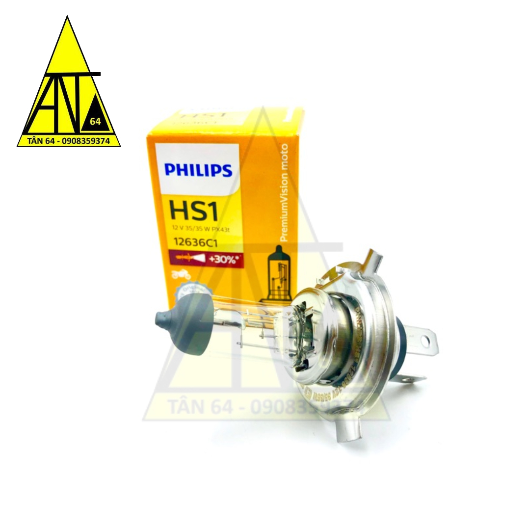 Bóng đèn halogen philips hs1 chân h4 tăng 30% độ sáng