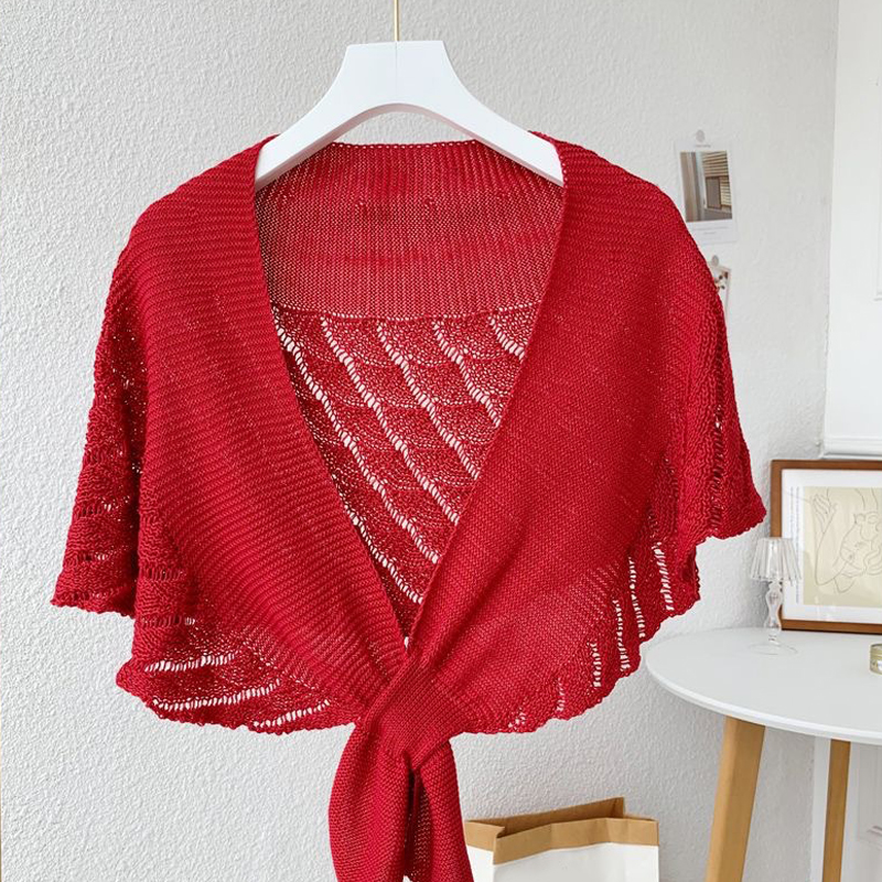 Women's Fashionable Knitted Shawl Can Be Used In All Seasons Versatile High-end Shawl Sun Protection And Warm Scarf. 