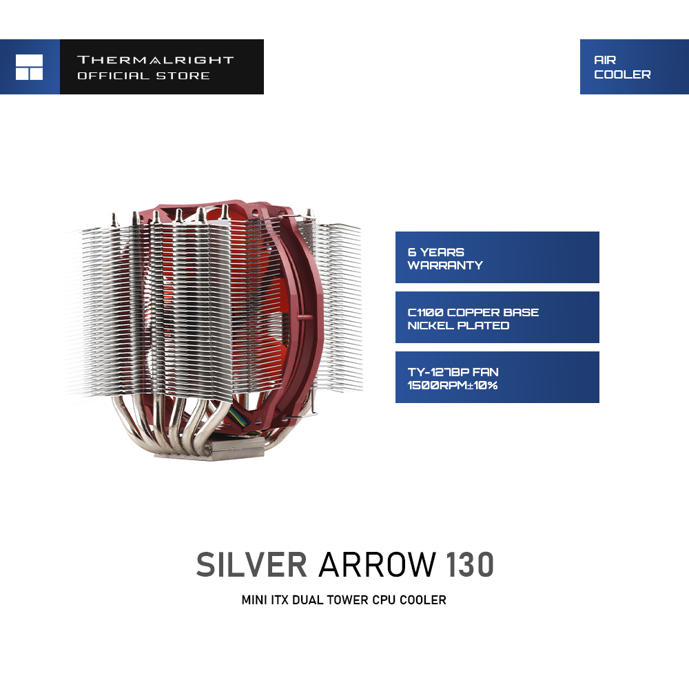 Thermalright Silver Arrow 130 CPU-Kühler - Kompakt, Leistungsstark Für Mini-ITX
