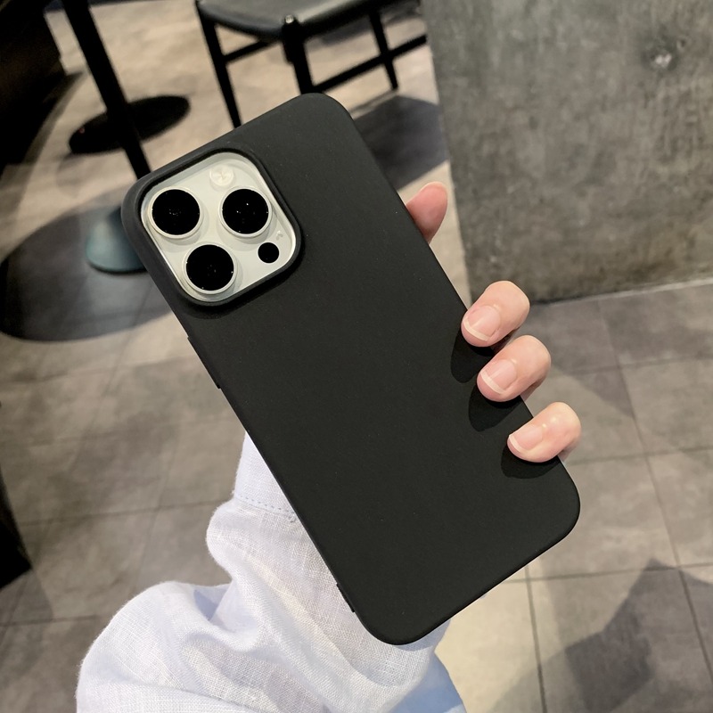 HOCE%20Luxury%20Ultra%20Thin%20Matte%20Silicone%20Soft%20Phone%20Case%20For%20iPhone%2016%2015%2014%2013%2012%2011%20Pro%20Max%2014%2015%2016%20Plus%20Cases%20Solid%20Black%20Color%20Shockproof%20Back%20Cover%20-%20Image%202