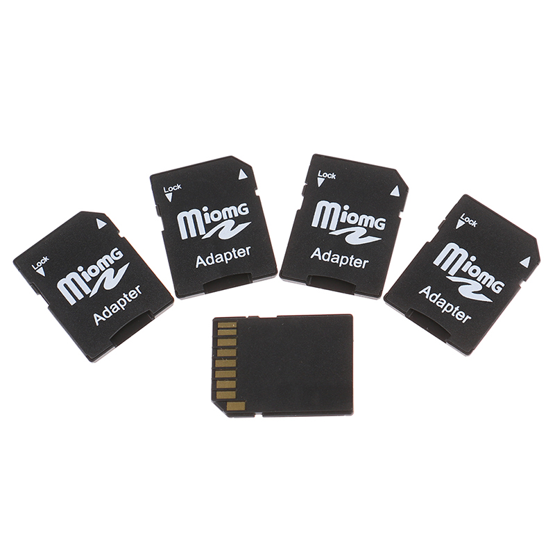 5Pcs Micro SD Trans Flash TF To SD SD HC Memory Card Adapter Converter Black. 