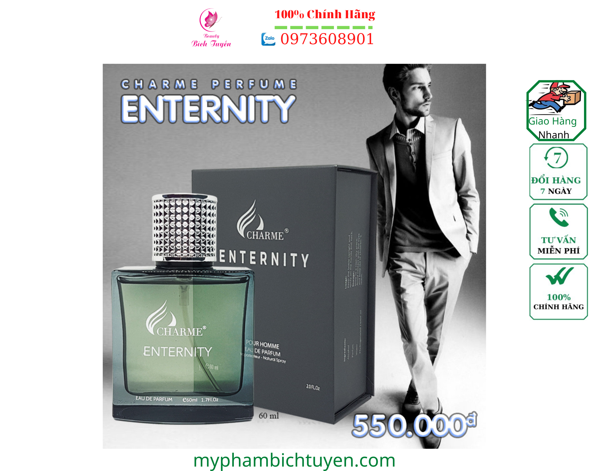 Nước Hoa charme_enternity 60ml