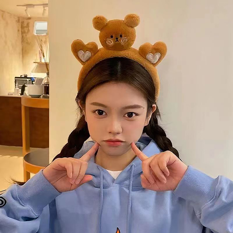 Plush%20Cute%20Bear%20Ear%20Hairband%20Face%20Makeup%20Headband%20Women%20Girl%20Hair%20Head%20Band%20ANLAN%20-%20Image%202