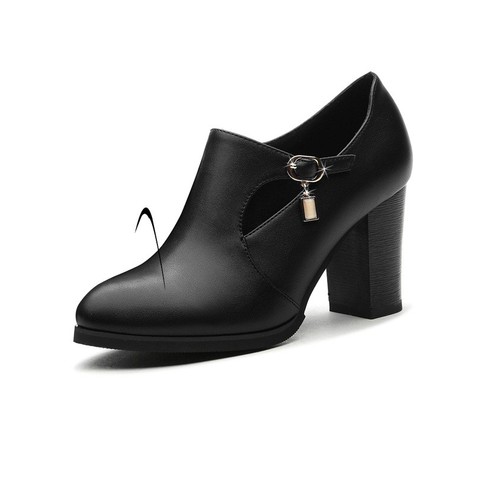 Giày boots bán nguyệt da mềm