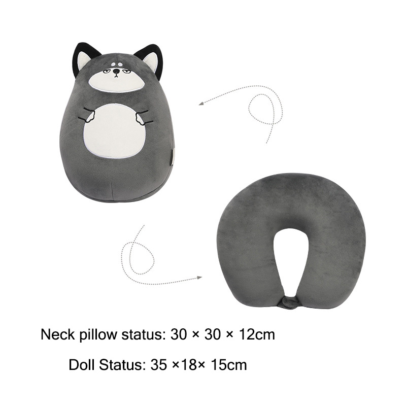 KS U-shaped pillow dinosaur dual-purpose pillow cartoon shape two-in-one deformation pillow office nap pillow travel neck pillow