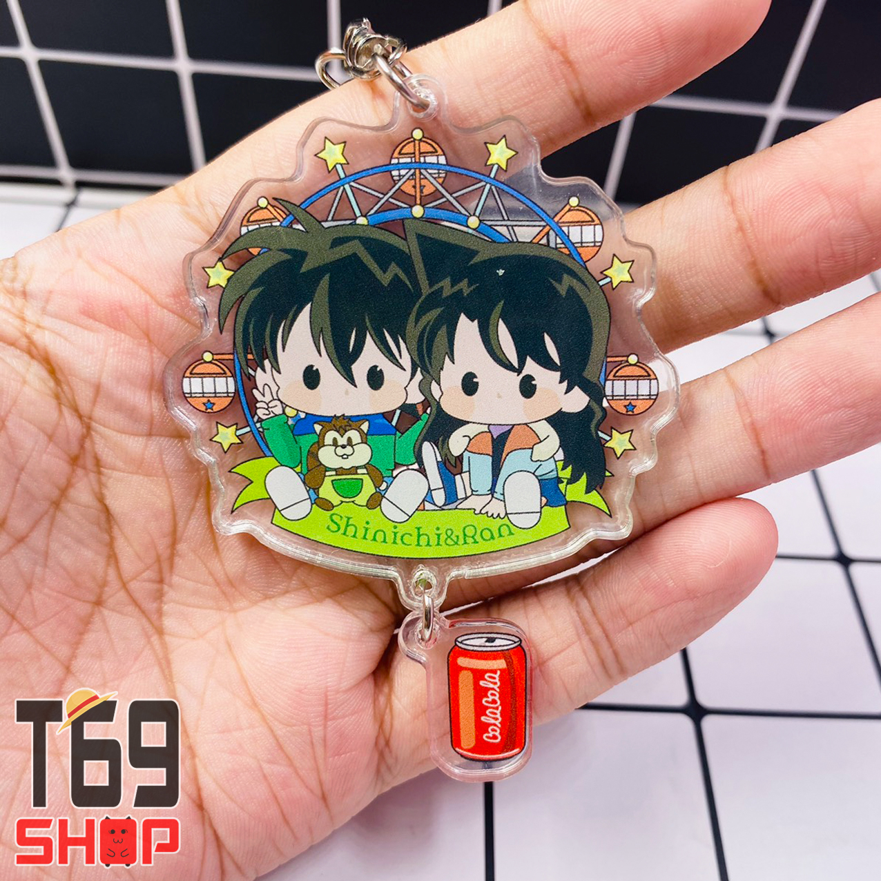 Móc khóa mica anime Detective Conan - Couple [T69 Shop]