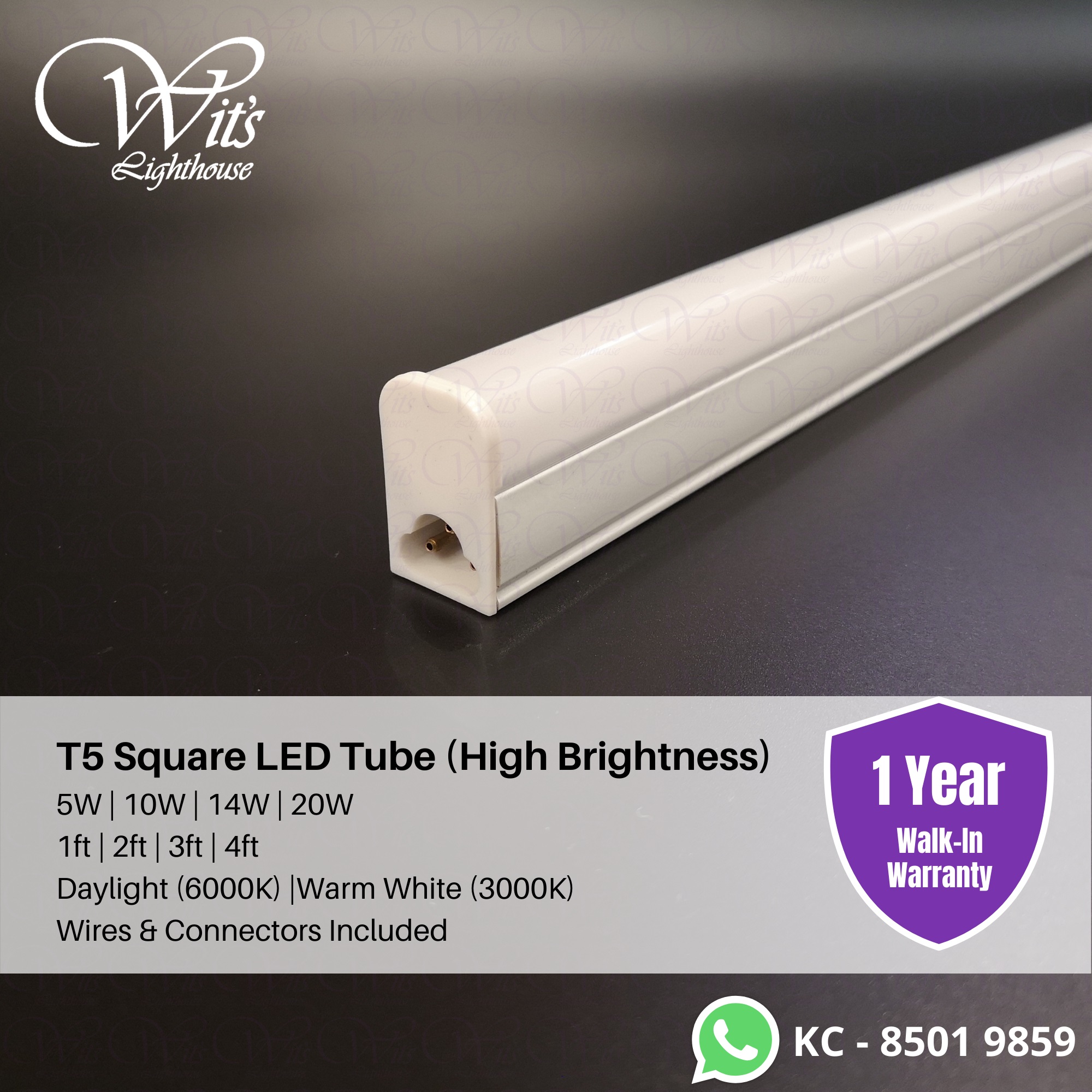 T5 LED Light Square Tube