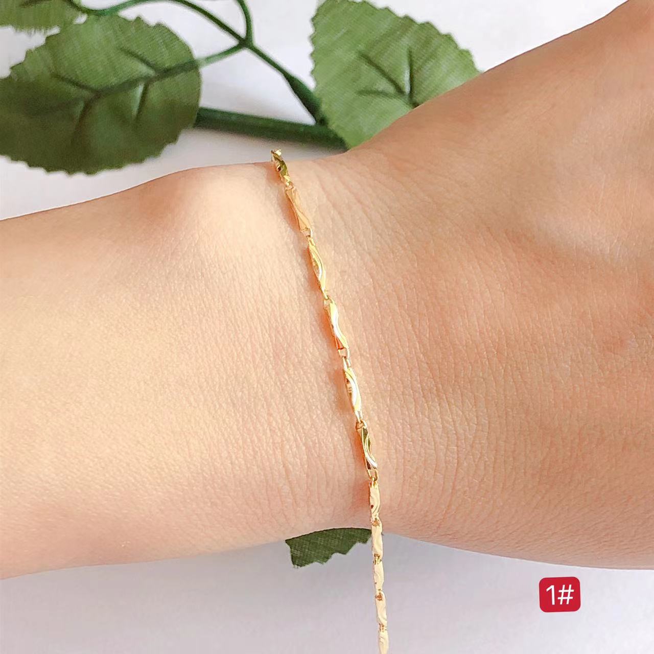 wyy。Fashion jewelry Bangkok 24k gold plated bracelet . Lazada PH