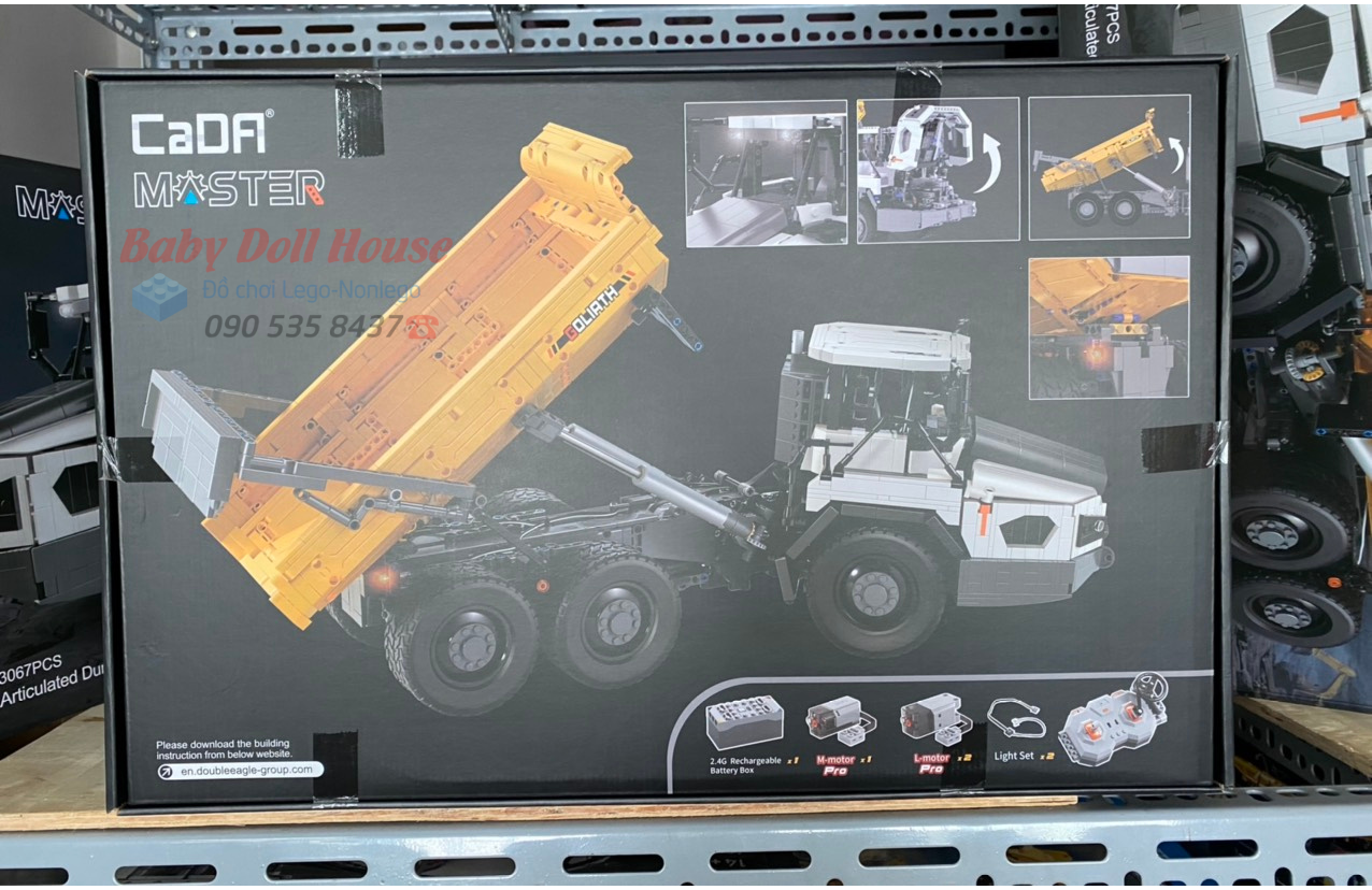 Đồ chơi lắp ráp tườn thích Lego Technic Cada C61054 𝑿𝒆 𝒕𝒂̉𝒊 𝒕𝒖̛̣ đ𝒐̂̉ 𝒌𝒉𝒐̛́𝒑 𝒏𝒐̂́𝒊