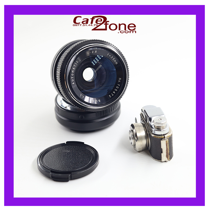 Lens MF Bushnell Automatic 35mm F 2.8 ngàm FD (Ống kính máy ảnh film) - Cafe2fone thumbnail