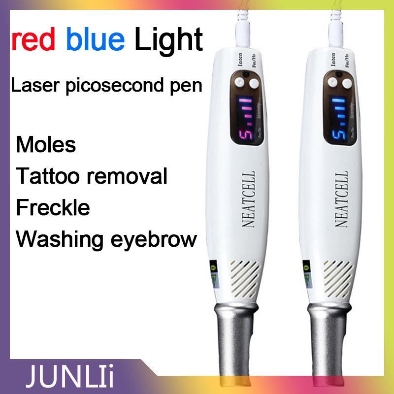 JUNLIi Pikosekunden-Laserstift, Blau-Rot-Lichttherapie-Entferner, Hautpflegegerät_voghion.com