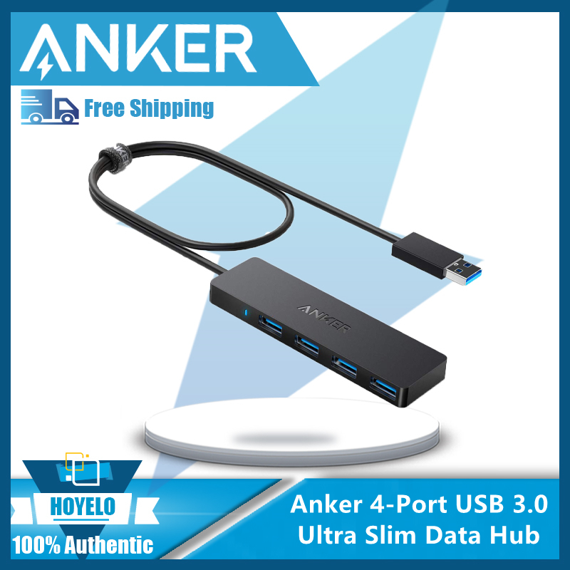 Anker Hub Dữ Liệu Siêu Mỏng 4 Cổng USB 3.0 Cho Macbook, Mac Pro Mini, iMac