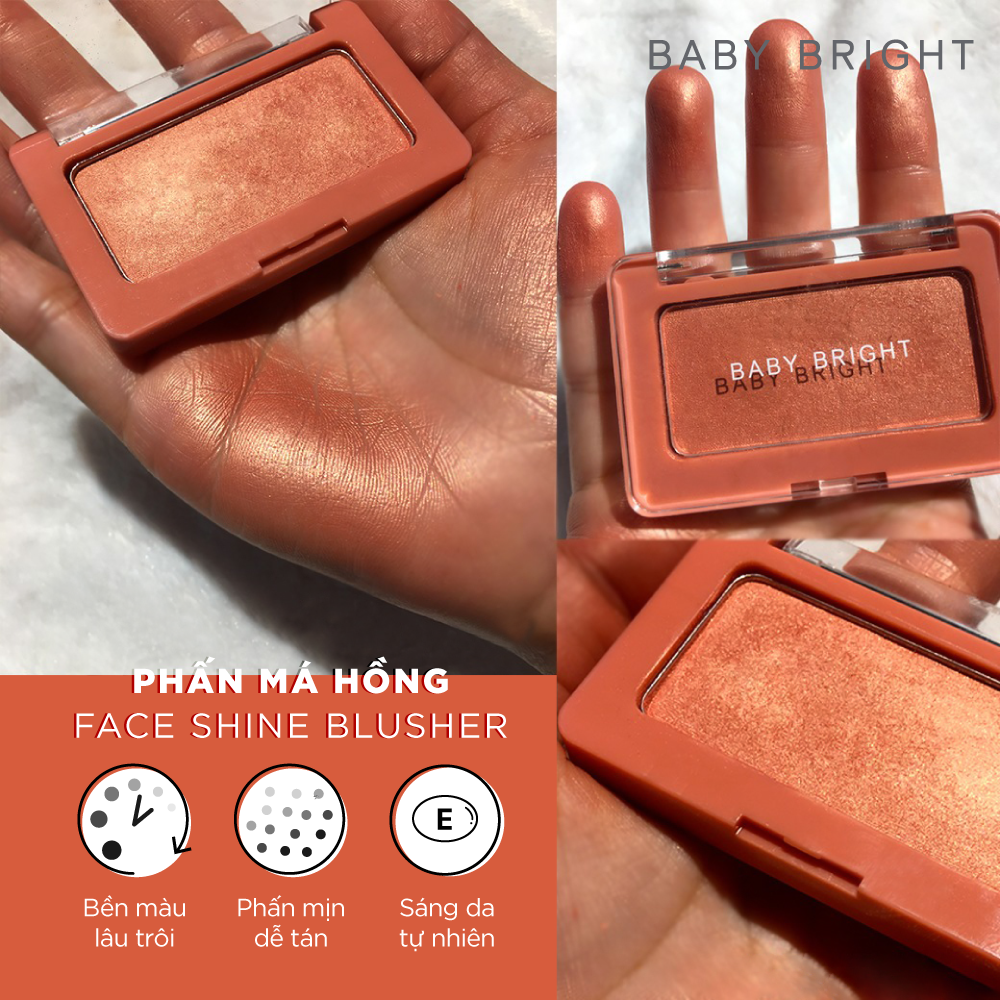 [GIFT KHÔNG BÁN] Phấn má hồng Baby Bright Face Shine Blusher 4.5g
