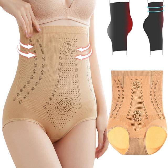 New Amberoxus ElaShape High Waisted Tummy Control Pants Fiber Restoration  Shaper Slimming Underwear For Women Bodyshaper Panties