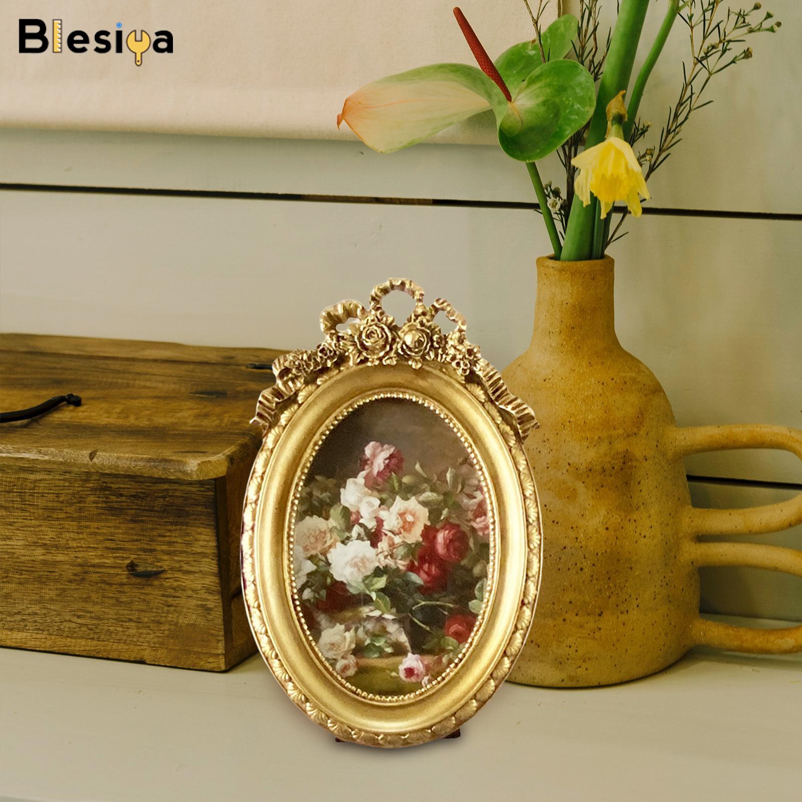 Blesiya Mini Picture Frame Photo Random Resin Picture Frame for Living Room Ornament