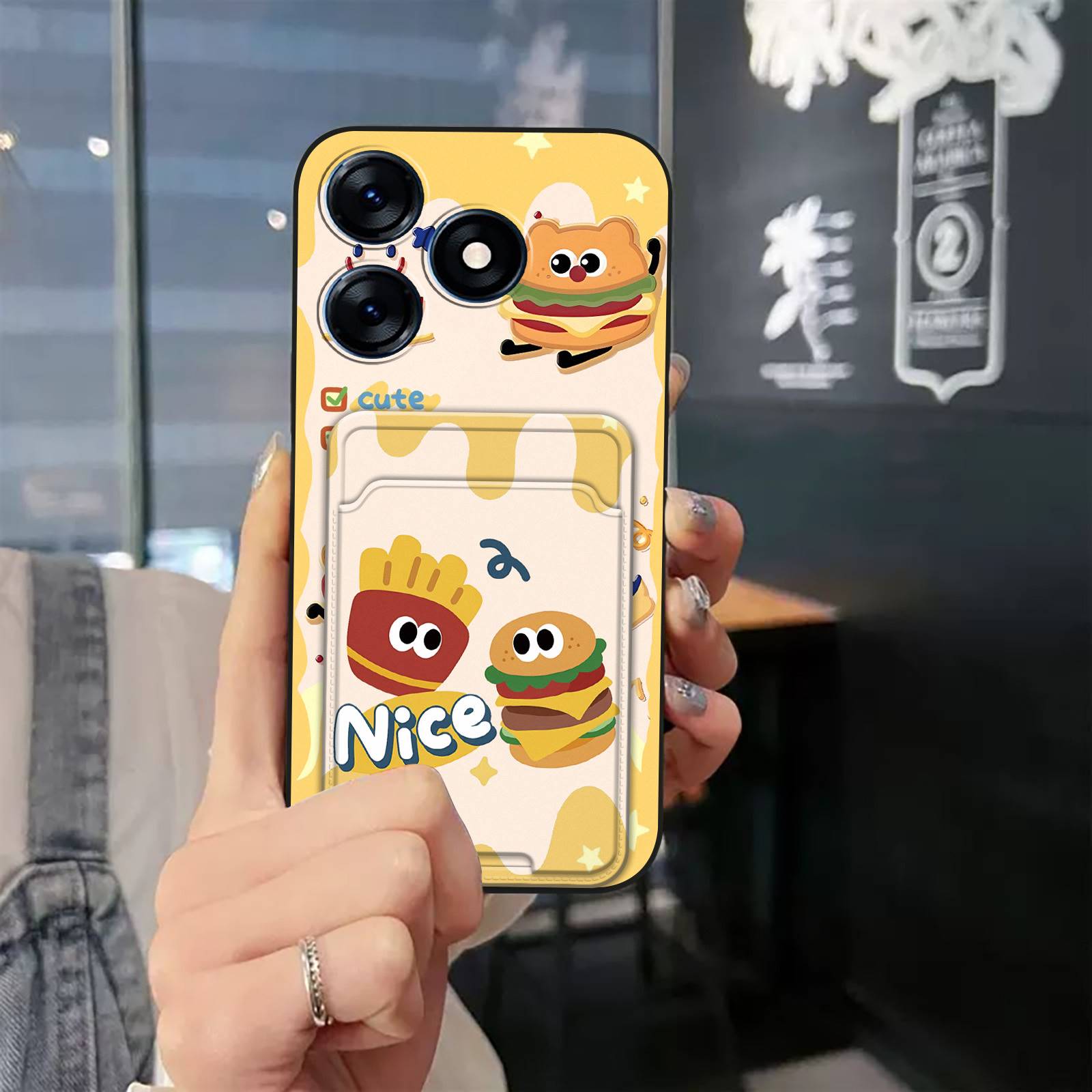 Anti-dust%20Graffiti%20Phone%20Case%20For%20Tecno%20Spark10%204G/K15K%20protective%20Card%20sleeve%20TPU%20Card%20bag%20Soft%20case%20Dirt-resistant%20-%20Image%204