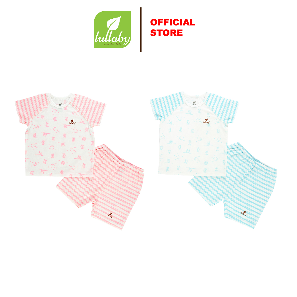 LULLABY - NH352M - Bộ quần áo cộc tay raglan