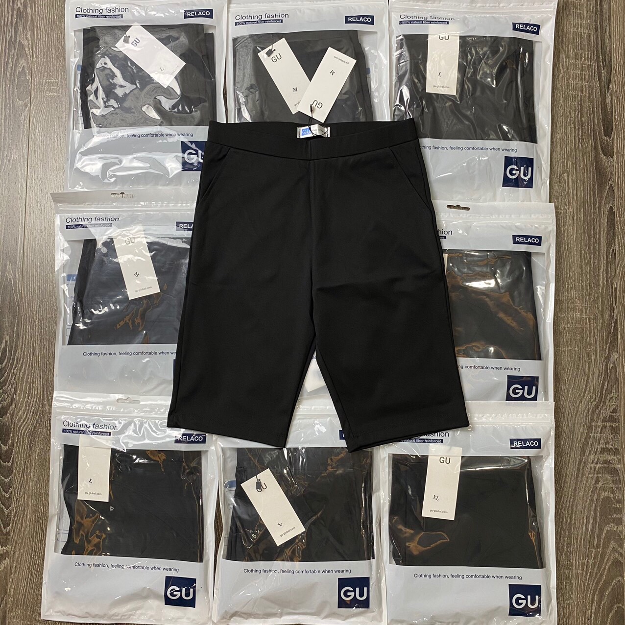 Quần legging ngố nâng Mông chất umi dày mịn mát