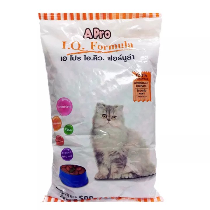 COMBO 5 GÓI TIẾT KIỆM Thức Ăn Hạt Khô Cho Mèo Giá Rẻ APro IQ Formula 500g thumbnail