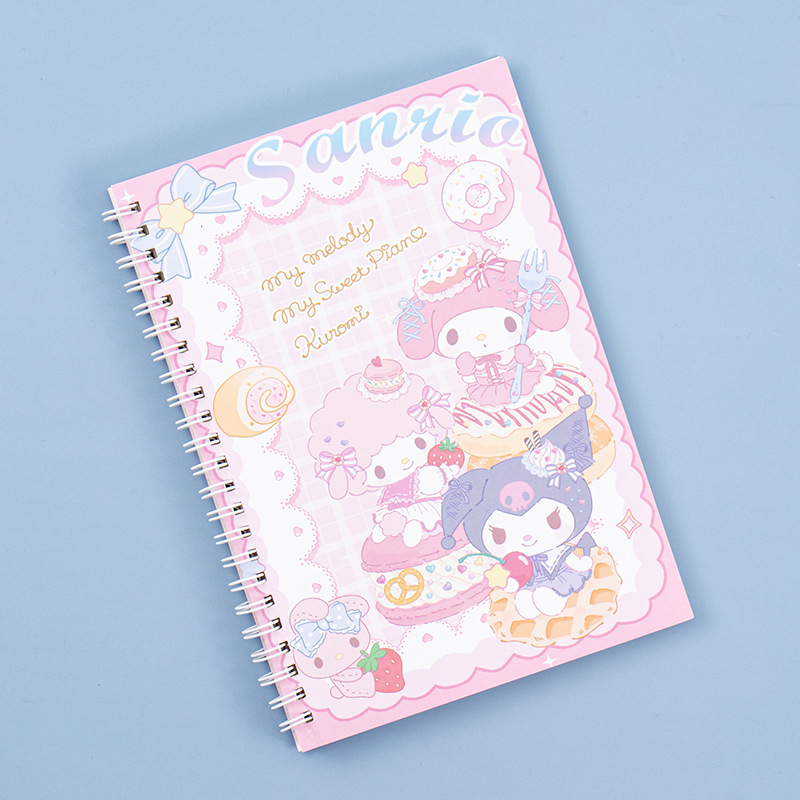 Kawaii%20Sanrio%20Kuromi%20Coil%20Notebook%20A5%20Notebook%20Exercise%20Book%20Girls%20Cute%20Stationery%20Cinnamoroll%20Learning%20Stationery%20Notepad%20Diary%20-%20Image%202