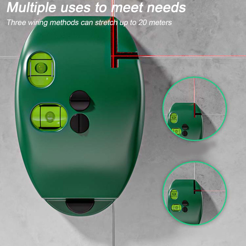High Precision Infrared Right Angle Bubble Level Mini Professional Durable Quality 20M Long Distance Leveling Right Angle Tool