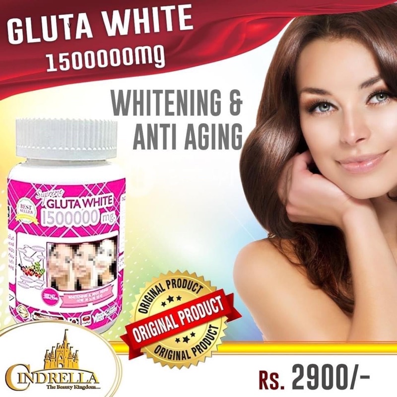 Trắng da Supreme Gluta White 1500000mg Thái Lan