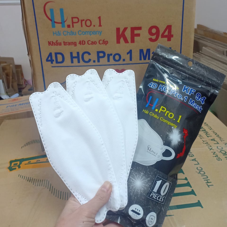 Set 50 cái khẩu trang 4D KF94 cao cấp