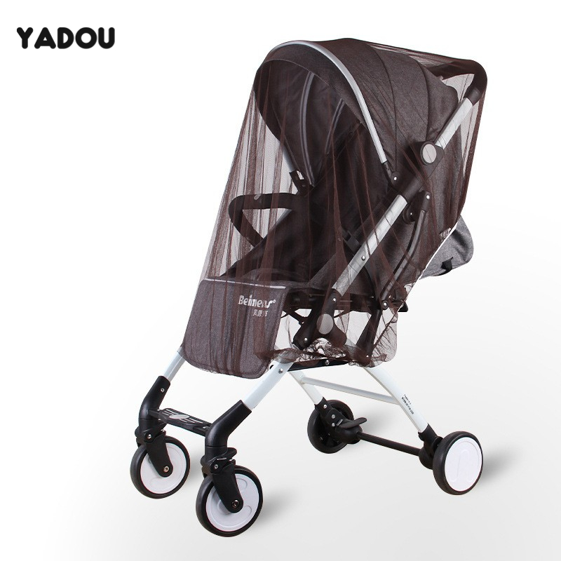 YADOU Large Stroller Mosquito Net Baby Stroller Encrypted Full Cover Mosquito Net Dust and Mosquito Repellent