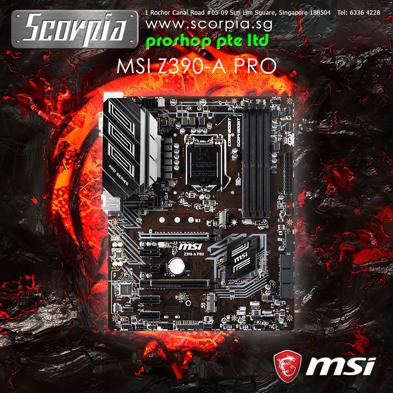 MSI Z390-A PRO Gaming LGA 1151 ATX Motherboard | Lazada Singapore