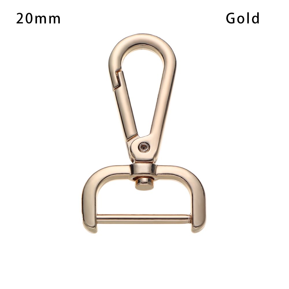 SQUEEZE Nghề da Phần cứng Vòng chia Cổ áo Carabiner Snap Phụ kiện phần túi Khóa vít Túi đeo khóa Móc chụp có thể tháo rời Kẹp tôm hùm