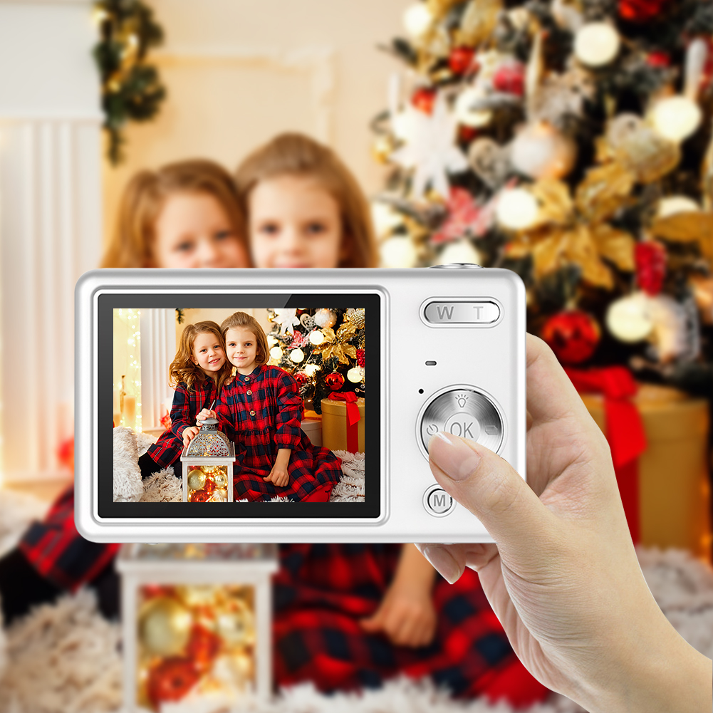 【Worldwide Delivery】 CCD 1080P Digital Camera 96MP Autofocus Vlogging Camera 16X Zoom Video Camcorder 2.4 Inch IPS Screen for Kid Adult Photography.