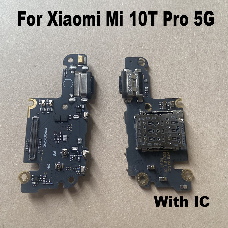 【Mary DAI Store】For Xiaomi MI 10T Pro 5G Fast USB Charging Dock Port Mic Microphone Connector Board Cable Repair Parts Global. 