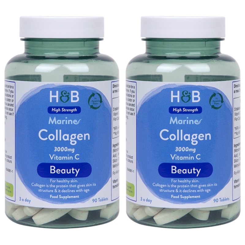 [UK]Collagen Thuỷ Phân Marine Kết Hợp Vitamin C 1000Mg- Giữ mãi tuổi thanh xuân