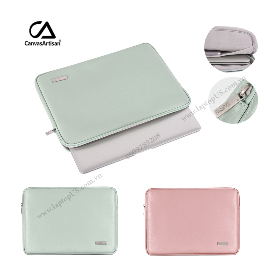 Túi Chống Sốc Laptop Macbook Surface Da PU (M14)