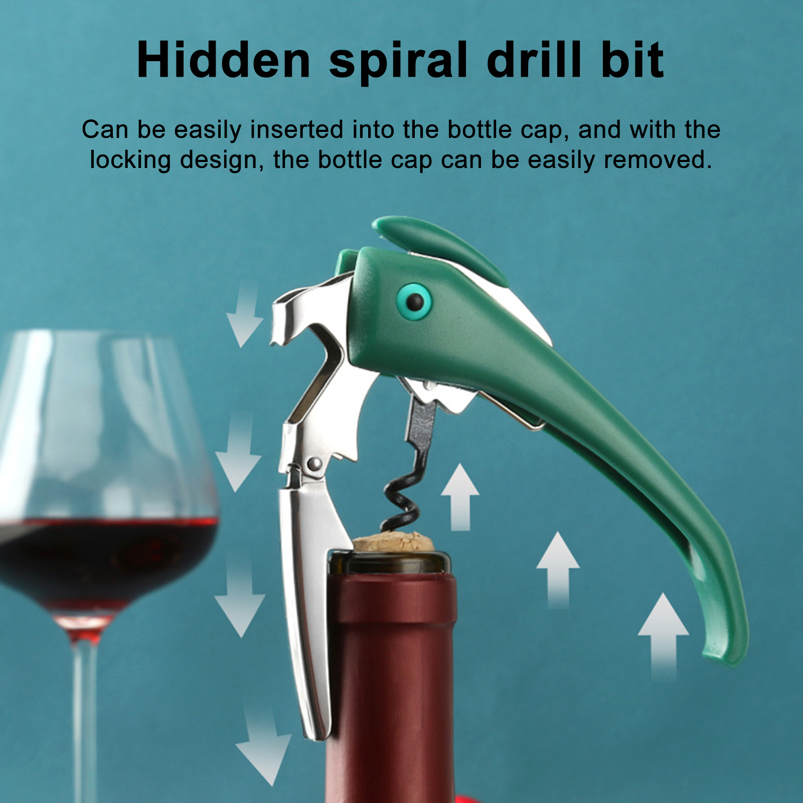 Stainless Steel Multifunctional Wine Corkscrew & Beer Bottle Opener Home Bar Kitchen Tool
_voghion.com